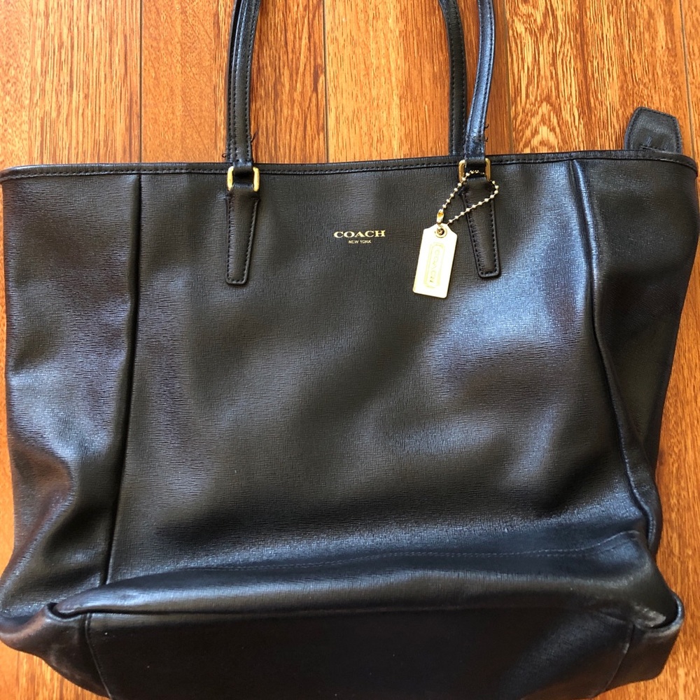 Coach large black tote.